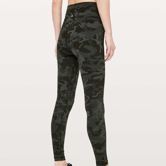 Lululemon Align Pant *Full Length 28" Incognito Camo Multi Gator Green Sz 6 - Picture 2 of 8
